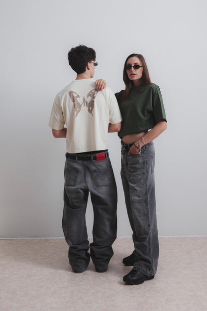 FOREST GREEN BUTTERFLY TEE