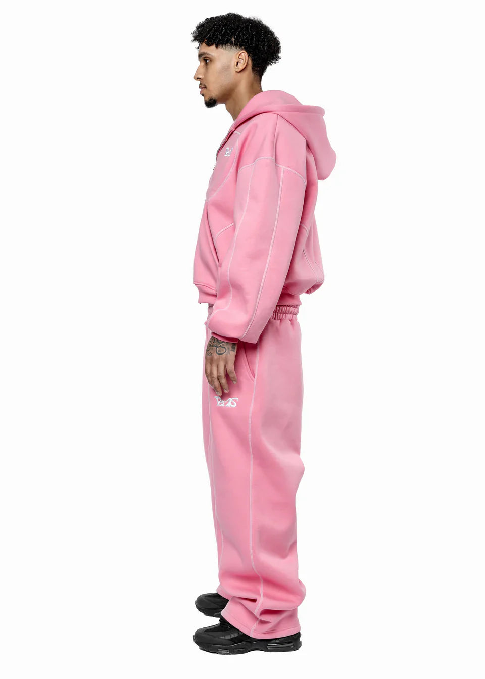 GREY LINE TRACKSUIT PINK