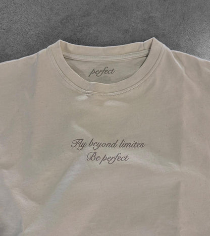 LIGHT SAND BUTTERFLY TEE