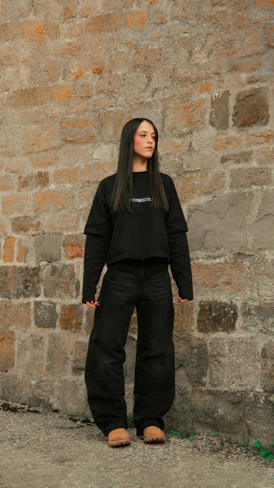 CARBON BLACK LINES DENIM JEANS